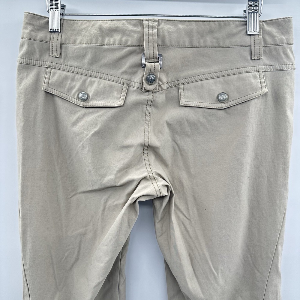 Athleta Dipper‎ Cargo Pants Women's 6 Beige Stretch Pull On Work Travel Pockets - Picture 12 of 14